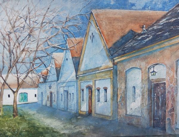 Loamgrui bei Unterstinkenbrunn, NÖ, 2026, 45 x 32 cm, Ingrespapier