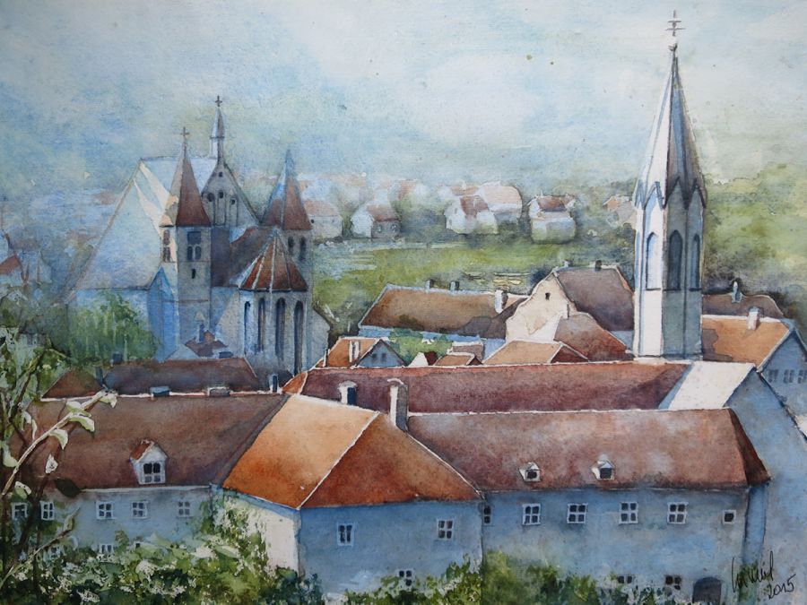 Eggenburg, 2015, 45 x 32 cm, Ingrespapier