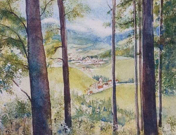 Nationalpark Kalkalpen, 2024, 32 x 45 cm, Ingrespapier