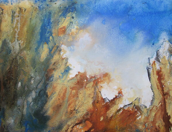 Aquarell-Mischtechnik, 2014, 43 x 30 cm, Ingrespapier